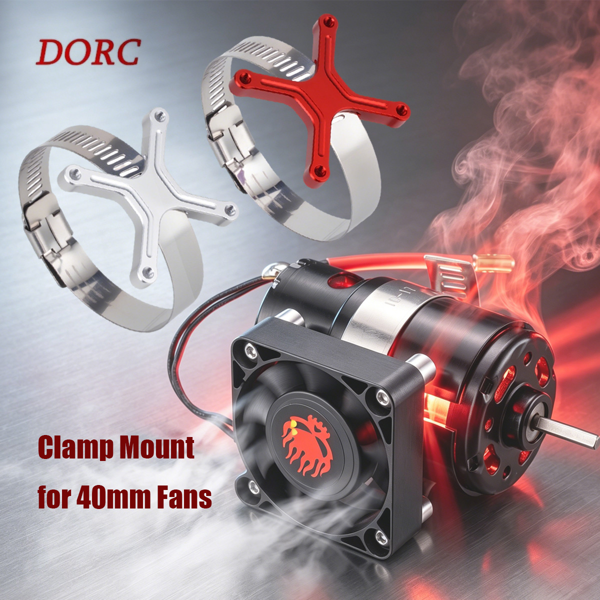 Rc Hobby Parts - Evrensel Ayarlanabilir Fan Montajı 30-49mm Geniş