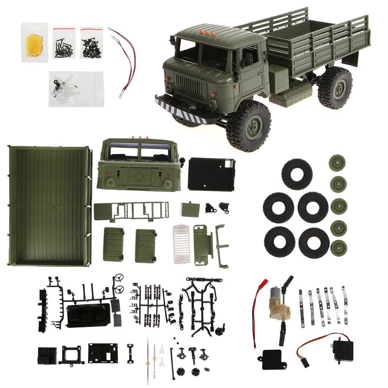 Rc Hobby Grade Truck - WPL B-24 kiti uzaktan kumanda askeri