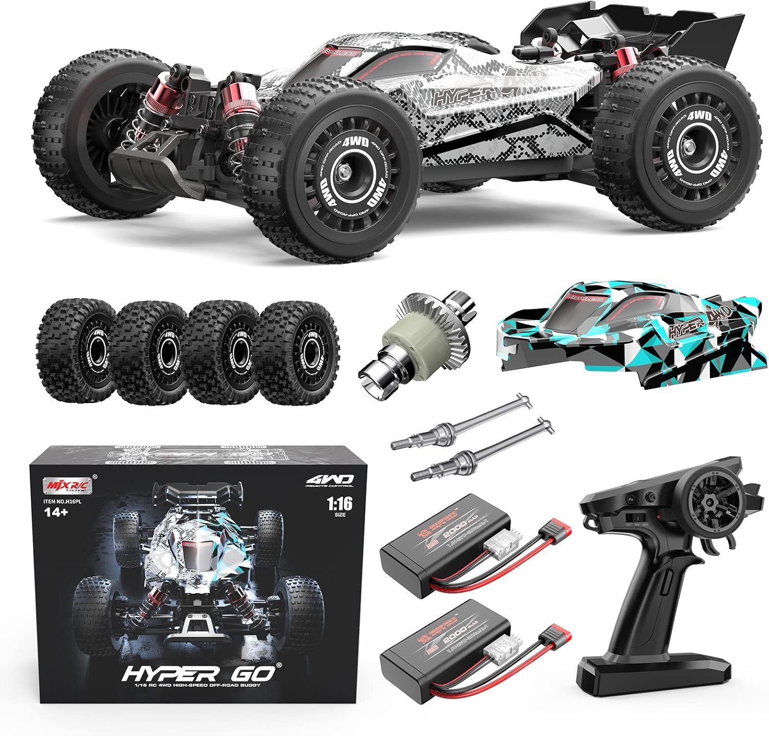 Rc Hobby Grade Truck - 1/16 Ölçekli RTR Fırçasız RC Buggy