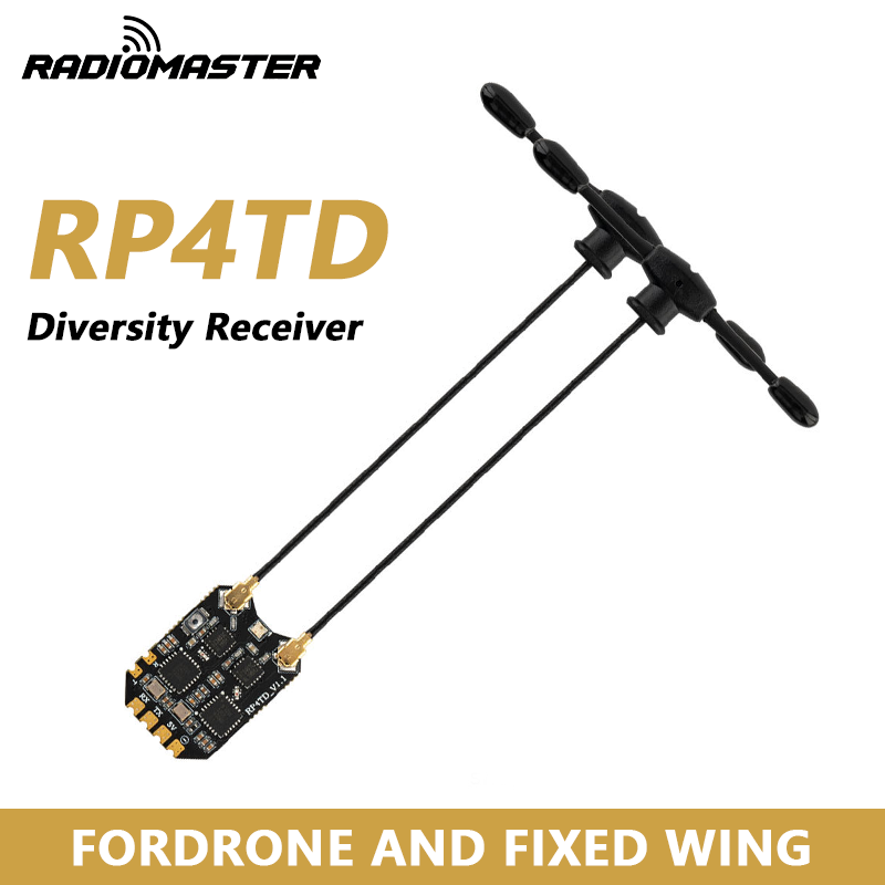 Rc Hobby Fly Store - RadioMaster RP4TD ExpressLRS 2.4GHz Çift Antenli