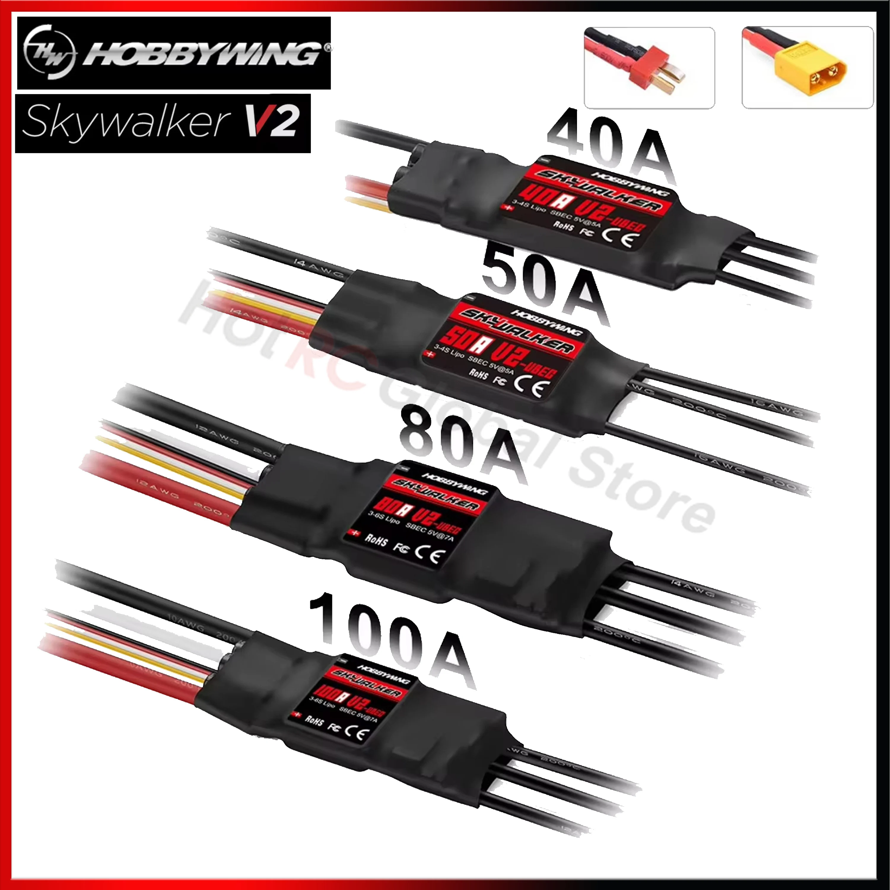 Rc Hobby Parts - HOBBYWING Skywalker V2 serisi 40A 50A