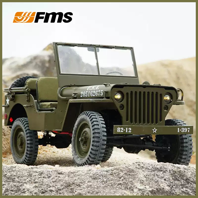 Rc Hobby Dump Truck - FMS 1/6 Tırmanıcı 1941 Willys MB