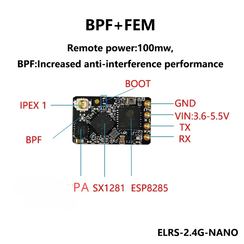 ELRS 2.4GHz NANO ExpressLRS uz - Rc Hobby Fly Store incelemesi ve fiyatı