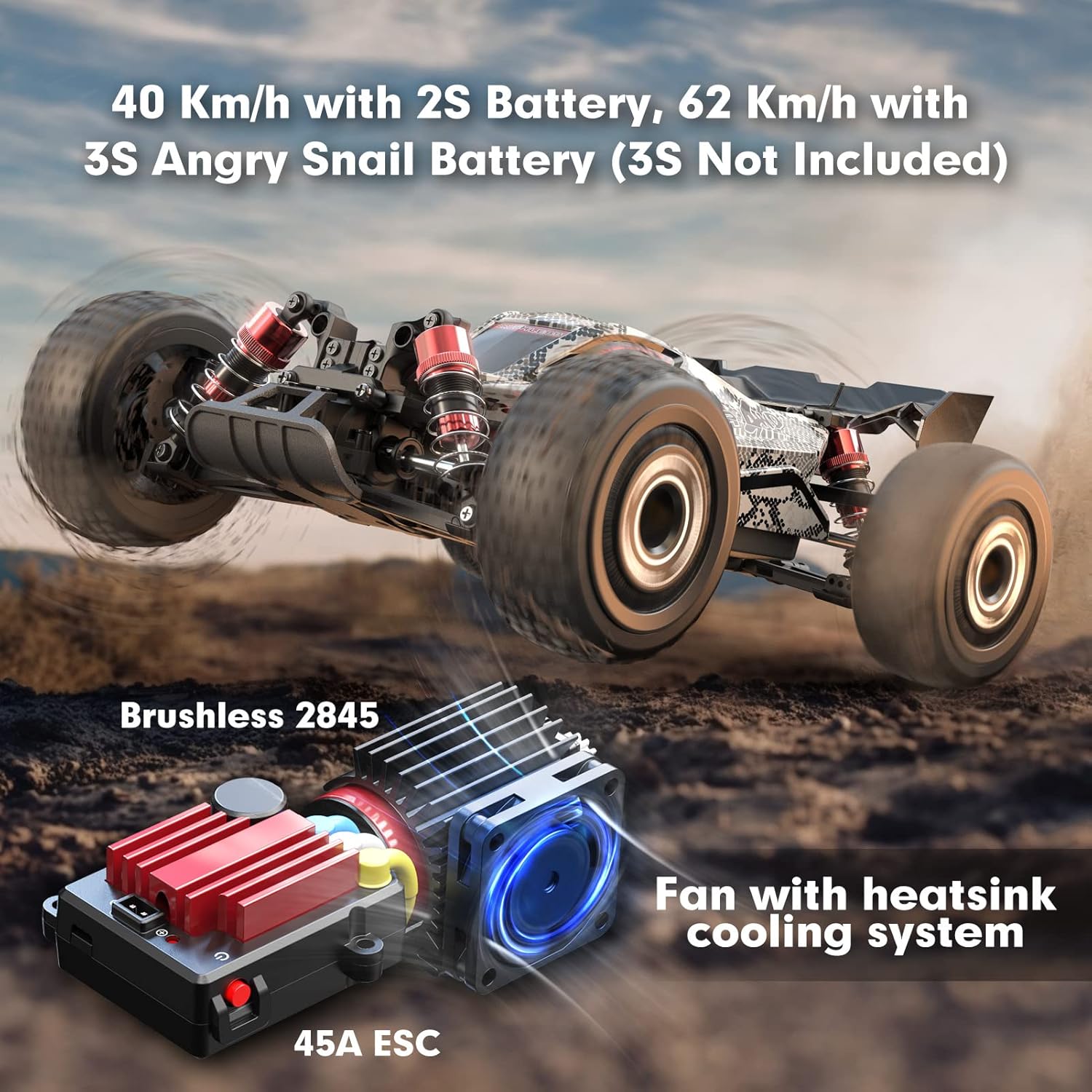1/16 Ölçekli RTR Fırçasız RC B - Rc Hobby Grade Truck incelemesi ve fiyatı
