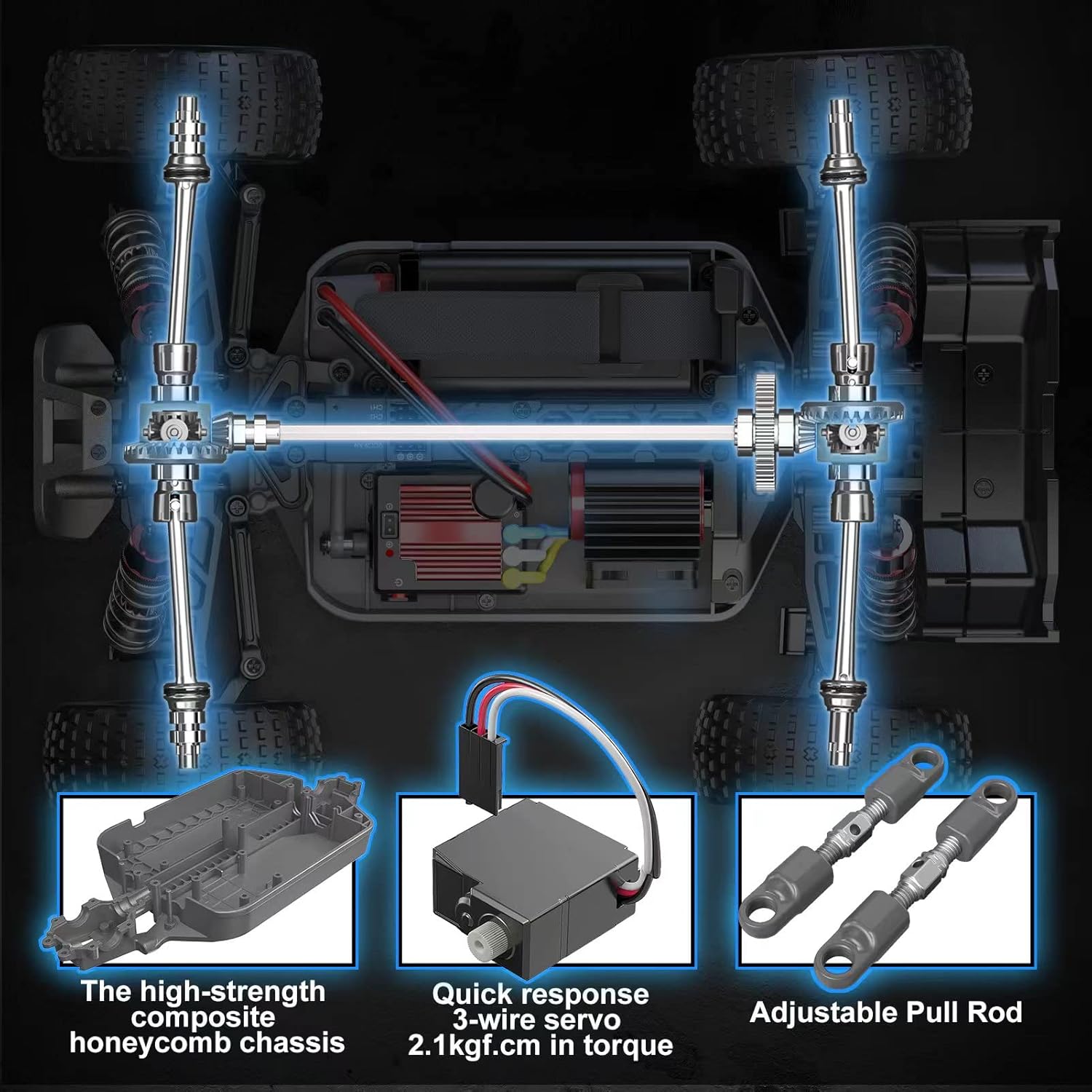 1/16 Ölçekli RTR Fırçasız RC B - Rc Hobby Grade Truck incelemesi ve fiyatı