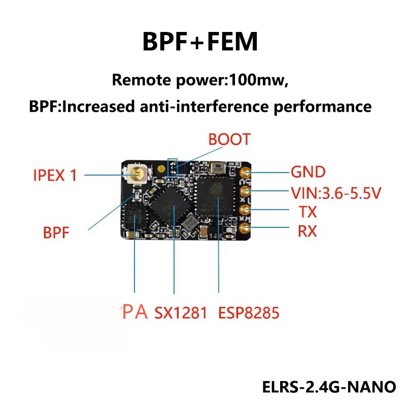 ELRS 2.4GHz NANO Alıcı Express - Rc Hobby Fly Store incelemesi ve fiyatı