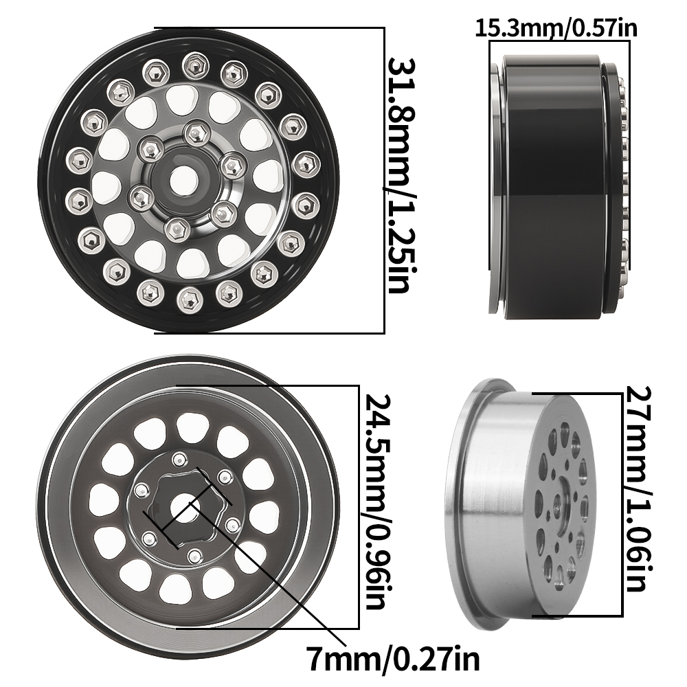 BDX RC1.1/1.0 İnç Beadlock Jan - Rc Tire Foam Insert incelemesi ve fiyatı